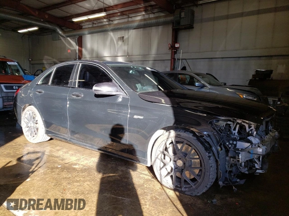 2017 Mercedes-Benz C 43 AMG with VIN 55SWF6EB2HU182530, listed as a Copart auction lot 88768615 with 137,793 mi miles and Salvage Title. Bid and sale history available at DreamBid. Image 4.