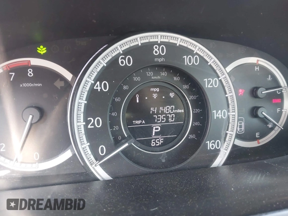 2013 Honda Accord EX-L with VIN 1HGCR2F89DA124961, listed as a IAAI auction lot 42072013 with 141,480 mi miles and . Bid and sale history available at DreamBid. Image 16.