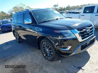 2022 Nissan Armada Platinum with VIN JN8AY2DA0N9390388, listed as a IAAI auction lot 41291488 with 42,545 mi miles and . Bid and sale history available at DreamBid. Image 1.