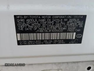 2015 Lexus GS 350 with VIN JTHBE1BL4FA005632, listed as a Copart auction lot 44719834 with 82,110 mi miles. Bid and sale history available at carsss.com. Image 13.