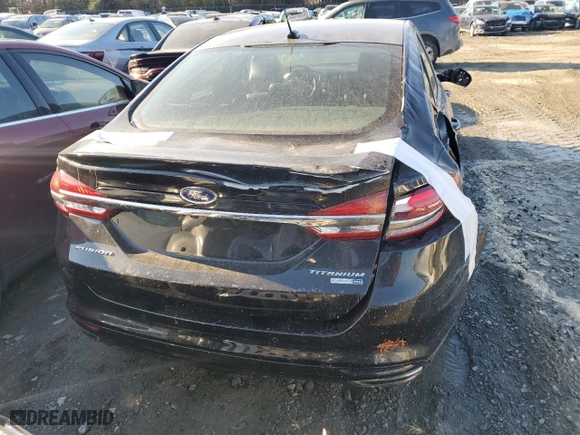 2018 Ford Fusion Titanium with VIN 3FA6P0D90JR124131, listed as a Copart auction lot 89238725 with 106,233 mi miles and Salvage Title. Bid and sale history available at carsss.com. Image 6.