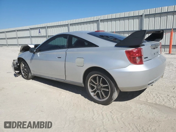 2005 Toyota Celica GT with VIN JTDDR32T550185637, listed as a Copart auction lot 76148014 with 0 mi miles and Salvage Title. Bid and sale history available at carsss.com. Image 2.