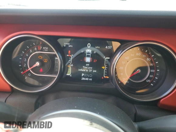2021 Jeep Gladiator Rubicon с VIN 1C6JJTBG7ML526845, выставлен на аукционе Copart как лот 56354185 с пробегом 28 640 миль миль и Списание • Salvage title. История ставок и продаж доступна на DreamBid. Изображение 9.