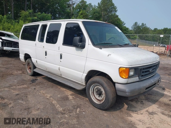 2007 Ford Econoline Passenger XL with VIN 1FBNE31LX7DB12412, listed as a IAAI auction lot 42398061 with 385,181 mi miles and . Bid and sale history available at DreamBid. Image 1.