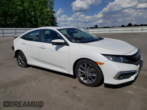 2019 Honda Civic Sedan EX with VIN 19XFC1F39KE210972, listed as a Copart auction lot 57703884 with 76,664 mi miles and Non Repairable. Bid and sale history available at carsss.com. Image 4.