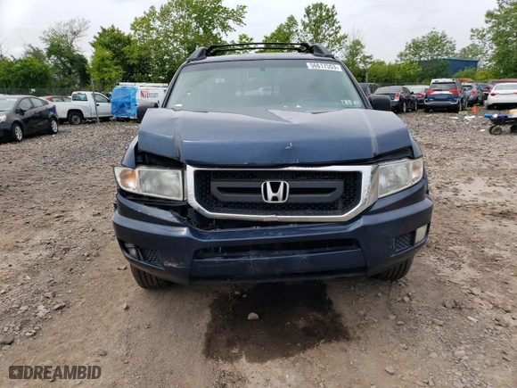 2010 Honda Ridgeline RT with VIN 5FPYK1F25AB004907, listed as a Copart auction lot 56617553 with 252,049 mi miles and Salvage Title. Bid and sale history available at carsss.com. Image 5.