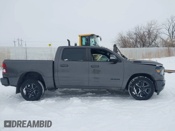 2020 Ram 1500 Big Horn with VIN 1C6SRFFT2LN182740, listed as a IAAI auction lot 41516660 with 86,489 mi miles and . Bid and sale history available at DreamBid. Image 13.