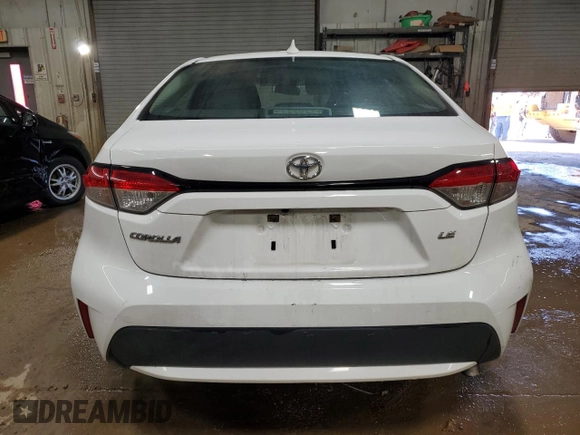 2022 Toyota Corolla LE with VIN 5YFEPMAE2NP298812, listed as a Copart auction lot 52388785 with 85,621 mi miles and Salvage Title. Bid and sale history available at carsss.com. Image 6.