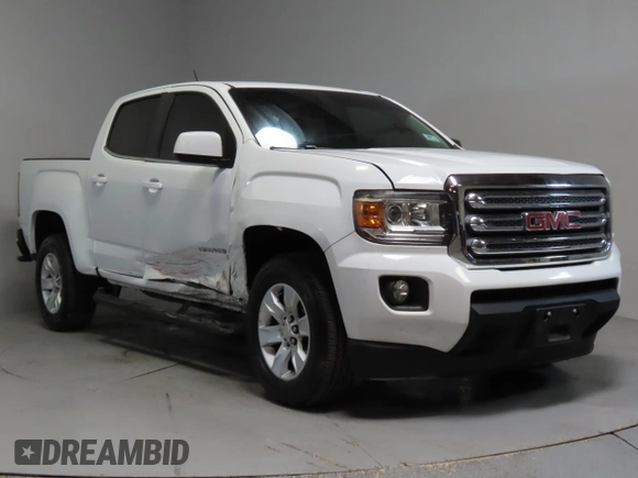 2017 GMC Canyon 2WD SLE with VIN 1GTG5CEN2H1142314, listed as a Copart auction lot 49845985 with 74,584 mi miles and Salvage Title. Bid and sale history available at carsss.com. Image 1.