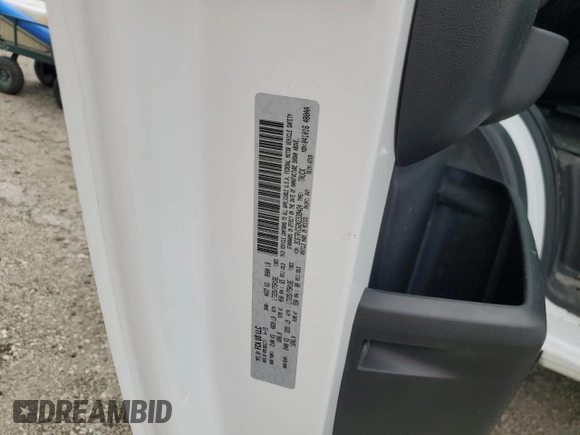 2019 Ram ProMaster Cargo with VIN 3C6TRVCG2KE539424, listed as a Copart auction lot 41985374 with 80,597 mi miles and . Bid and sale history available at DreamBid. Image 12.