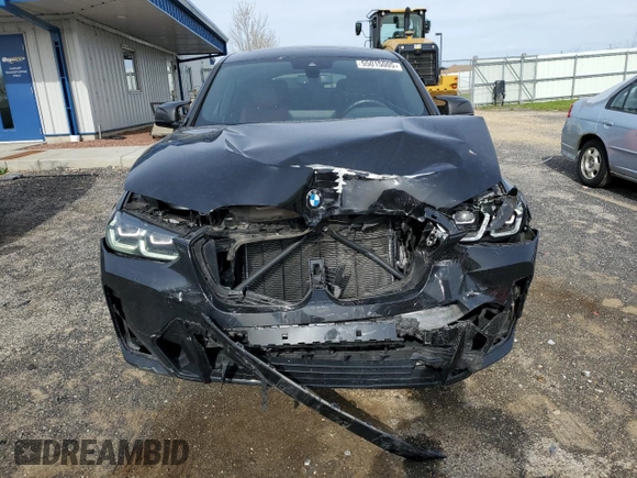 2024 BMW X4 M40i with VIN 5UX43DT05R9U46776, listed as a Copart auction lot 55015005 with 38,692 mi miles and Salvage title. Bid and sale history available at DreamBid. Image 5.