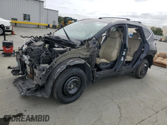 2017 Honda CR-V EX-L with VIN 2HKRW2H88HH640080, listed as a Copart auction lot 54396835 with 54,727 mi miles and Salvage Title. Bid and sale history available at carsss.com. Image 1.