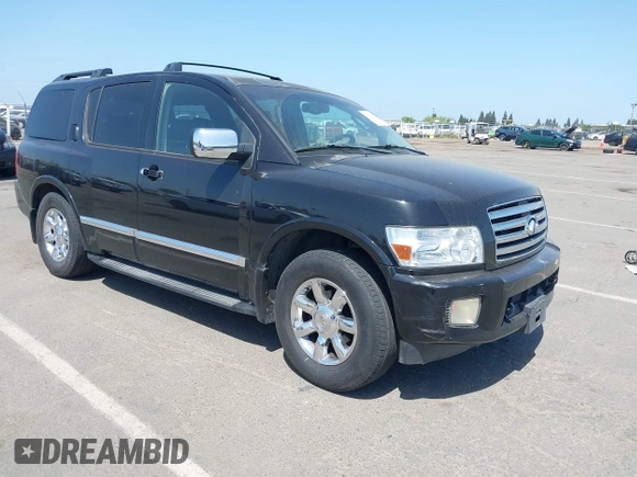 2005 Infiniti QX56 with VIN 5N3AA08C35N800594, listed as a IAAI auction lot 42110869 with 271,172 mi miles and . Bid and sale history available at DreamBid. Image 1.