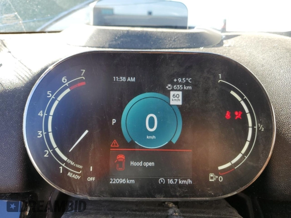 2022 MINI Countryman Cooper S with VIN WMZ83BR02N3N66904, listed as a Copart auction lot 76596324 with 22,096 mi miles and Salvage title. Bid and sale history available at DreamBid. Image 9.