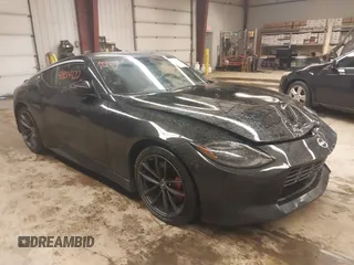2024 Nissan Z Performance with VIN JN1BZ4BH0RM361326, listed as a IAAI auction lot 41854422 with 2,402 mi miles and . Bid and sale history available at DreamBid. Image 1.