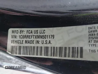 2021 Ram 1500 Big Horn с VIN 1C6RREFTXMN501179, выставлен на аукционе IAAI как лот 42325094 с пробегом 56 265 миль миль и . История ставок и продаж доступна на DreamBid. Изображение 9.