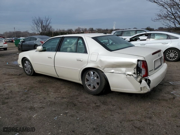 2003 Cadillac DeVille DTS with VIN 1G6KF57993U201484, listed as a Copart auction lot 43742375 with 53,478 mi miles and Salvage Title. Bid and sale history available at carsss.com. Image 2.