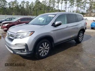 2022 Honda Pilot EX-L with VIN 5FNYF5H56NB010233, listed as a Copart auction lot 50157265 with 47,545 mi miles and Salvage title. Bid and sale history available at DreamBid. Image 1.
