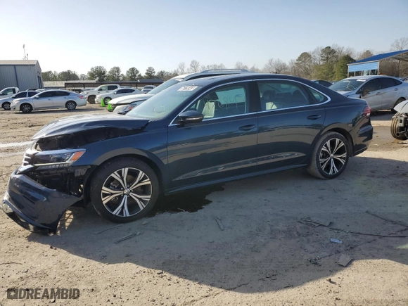 2021 Volkswagen Passat 2.0T SE with VIN 1VWSA7A35MC012332, listed as a Copart auction lot 36775343 with 42,684 mi miles. Bid and sale history available at carsss.com. Image 1.