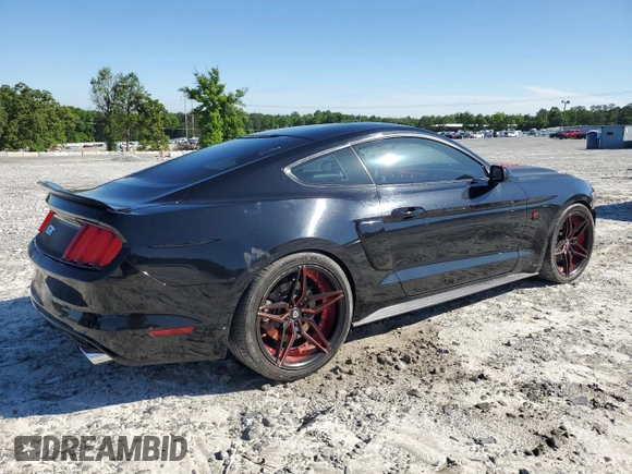 2015 Ford Mustang GT with VIN 1FA6P8CF2F5406500, listed as a Copart auction lot 54383875 with 101,180 mi miles and Salvage title. Bid and sale history available at DreamBid. Image 3.