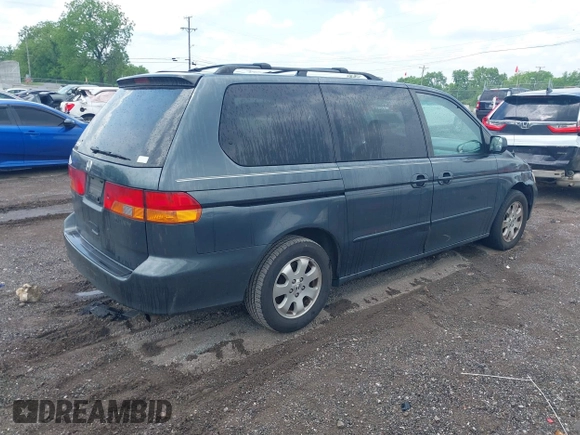 2003 Honda Odyssey EX-L with VIN 5FNRL18943B146897, listed as a IAAI auction lot 42144055 with 364,223 mi miles and . Bid and sale history available at DreamBid. Image 4.