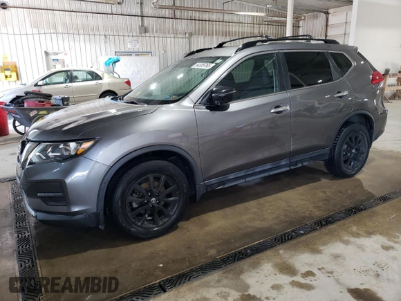 2017 Nissan Rogue SL with VIN 5N1AT2MV1HC802897, listed as a Copart auction lot 54335765 with 62,358 mi miles and Salvage Title. Bid and sale history available at carsss.com. Image 1.
