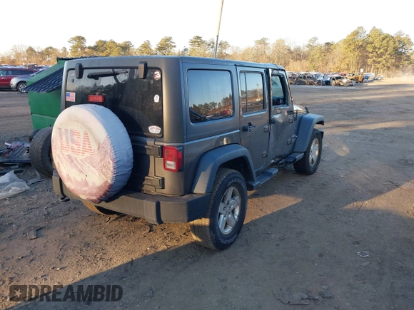 2018 Jeep Wrangler JK Unlimited Sport with VIN 1C4BJWDG2JL810424, listed as a IAAI auction lot 41610669 with 73,830 mi miles. Bid and sale history available at carsss.com. Image 4.