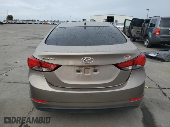 2014 Hyundai Elantra SE with VIN 5NPDH4AE1EH511187, listed as a Copart auction lot 80485734 with 121,115 mi miles and Salvage Title. Bid and sale history available at DreamBid. Image 6.