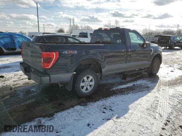 2022 Ford F-150 XL with VIN 1FTMF1E56NKD65983, listed as a Copart auction lot 44620135 with 34,275 mi miles and Clean Title. Bid and sale history available at DreamBid. Image 3.