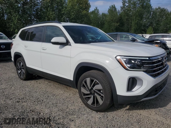 2025 Volkswagen Atlas SE with VIN 1V2WR2CA0SC505701, listed as a Copart auction lot 58421425 with 16,211 mi miles and Clean title. Bid and sale history available at DreamBid. Image 4.