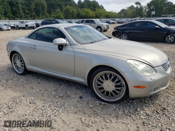 2002 Lexus SC 430 z VIN JTHFN48Y620032272, wystawiony jako Copart lot #69202284 z przebiegiem Nie podano mil oraz Tytuł czysty. Historia ofert i sprzedaży dostępna na DreamBid. Obrazek 4.