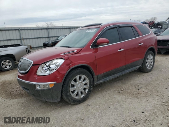 2012 Buick Enclave Leather with VIN 5GAKRCED0CJ175036, listed as a Copart auction lot 50135675 with 137,036 mi miles and Salvage Title. Bid and sale history available at carsss.com. Image 1.