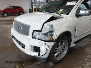 2007 Infiniti QX56 with VIN 5N3AA08C27N806504, listed as a IAAI auction lot 41484226 with 202,943 mi miles. Bid and sale history available at carsss.com. Image 6.