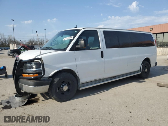 2013 Chevrolet Express Passenger LT with VIN 1GAZG1FG3D1134751, listed as a Copart auction lot 53728385 with 188,247 mi miles and Clean title. Bid and sale history available at DreamBid. Image 1.