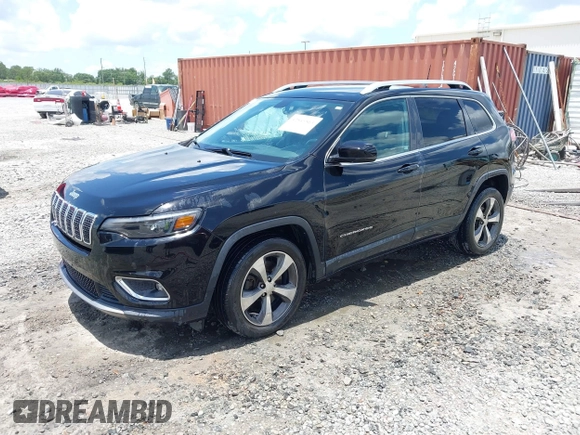 2019 Jeep Cherokee Limited with VIN 1C4PJLDB1KD266115, listed as a IAAI auction lot 42543563 with 85,513 mi miles and . Bid and sale history available at DreamBid. Image 2.