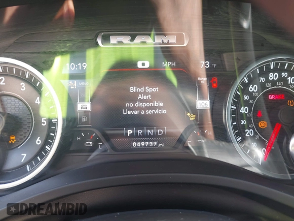2022 Ram 1500 Laramie with VIN 1C6SRFJT8NN366655, listed as a IAAI auction lot 40564974 with 49,737 mi miles and . Bid and sale history available at DreamBid. Image 7.