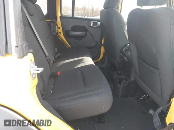 2019 Jeep Wrangler Unlimited Sport S with VIN 1C4HJXDG4KW579364, listed as a IAAI auction lot 41809318 with 22,370 mi miles and . Bid and sale history available at DreamBid. Image 8.