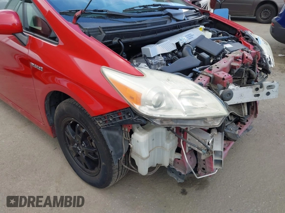 2013 Toyota Prius One with VIN JTDKN3DU9D1725010, listed as a IAAI auction lot 41955615 with 266,378 mi miles and . Bid and sale history available at carsss.com. Image 18.