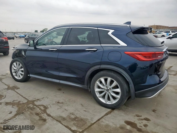 2019 Infiniti QX50 LUXE with VIN 3PCAJ5M30KF111736, listed as a Copart auction lot 51330965 with 34,320 mi miles and Clean Title. Bid and sale history available at carsss.com. Image 2.