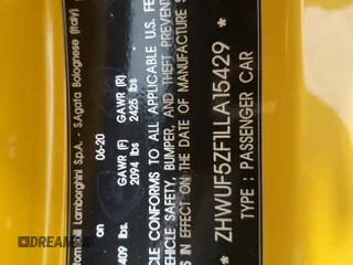 2020 Lamborghini Huracan z VIN ZHWUF5ZF1LLA15429, wystawiony jako Copart lot #84735034 z przebiegiem 30 209 mil mil oraz Szkoda całkowita • Salvage title. Historia ofert i sprzedaży dostępna na DreamBid. Obrazek 15.
