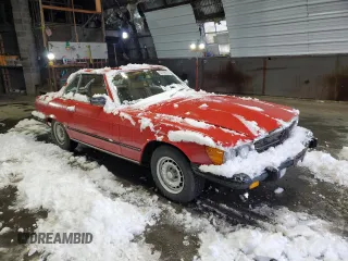 1985 Mercedes-Benz SL with VIN WDBBA45C9FA020491, listed as a Copart auction lot 83799374 with 57,321 mi miles and Clean title. Bid and sale history available at DreamBid. Image 4.