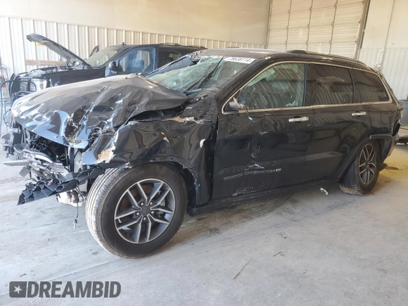 2022 Jeep Grand Cherokee WK Limited with VIN 1C4RJFBG4NC166822, listed as a Copart auction lot 79638114 with 27,291 mi miles and Salvage Title. Bid and sale history available at carsss.com. Image 1.