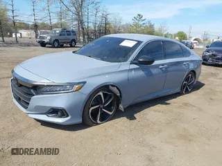 2022 Honda Accord Sport SE z VIN 1HGCV1F42NA065319, wystawiony jako IAAI lot #42081477 z przebiegiem 43 375 mil mil oraz . Historia ofert i sprzedaży dostępna na DreamBid. Obrazek 2.