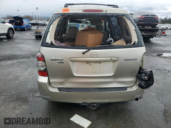 2005 Mazda MPV LX z VIN JM3LW28A950550462, wystawiony jako Copart lot #43802205 z przebiegiem 179 837 mil mil oraz Szkoda całkowita • Salvage title. Historia ofert i sprzedaży dostępna na DreamBid. Obrazek 6.
