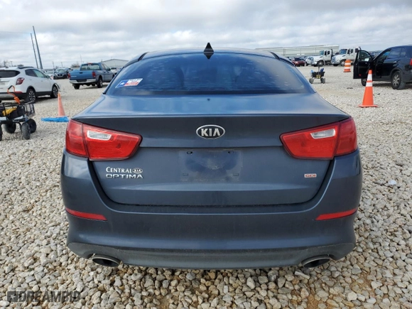 2015 Kia Optima LX with VIN KNAGM4A78F5585277, listed as a Copart auction lot 46720665 with 184,477 mi miles and Salvage Title. Bid and sale history available at carsss.com. Image 6.