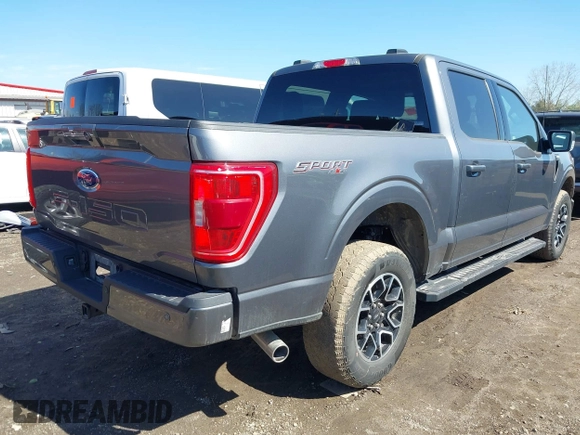 2023 Ford F-150 XL with VIN 1FTFW1E5XPFA64539, listed as a IAAI auction lot 41814306 with 58,207 mi miles and . Bid and sale history available at carsss.com. Image 4.
