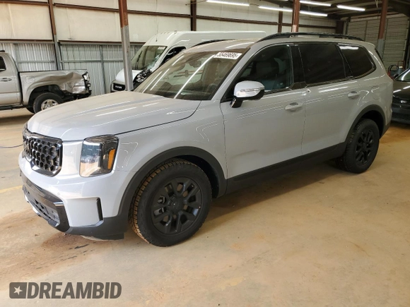 2025 Kia Telluride SX X-Line with VIN 5XYP5DGC2SG591453, listed as a Copart auction lot 55469695 with 4,027 mi miles and Salvage title. Bid and sale history available at DreamBid. Image 1.