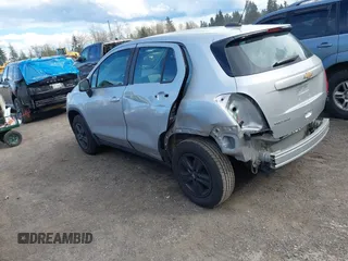 2020 Chevrolet Trax LS with VIN 3GNCJNSB5LL202191, listed as a IAAI auction lot 41885136 with 43,734 mi miles. Bid and sale history available at carsss.com. Image 3.