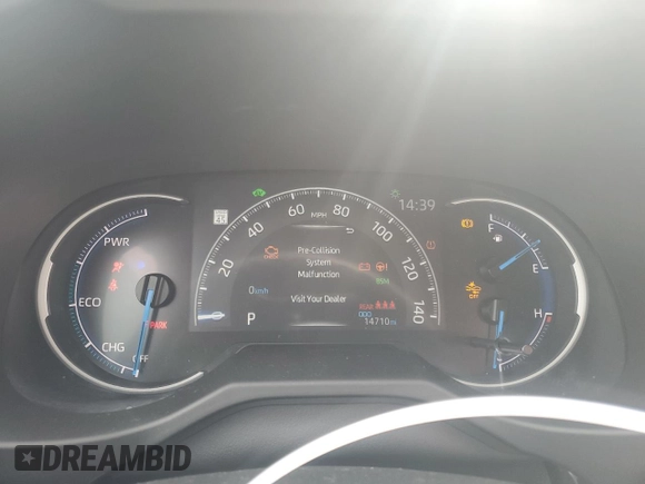 2024 Toyota RAV4 Hybrid LE with VIN 2T3MWRFV7RW245278, listed as a Copart auction lot 54770275 with 14,710 mi miles and Salvage title. Bid and sale history available at DreamBid. Image 9.
