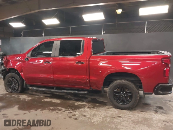 2021 Chevrolet Silverado 1500 Custom Trail Boss with VIN 1GCPYCEF1MZ386922, listed as a IAAI auction lot 41858403 with 61,155 mi miles and . Bid and sale history available at DreamBid. Image 14.